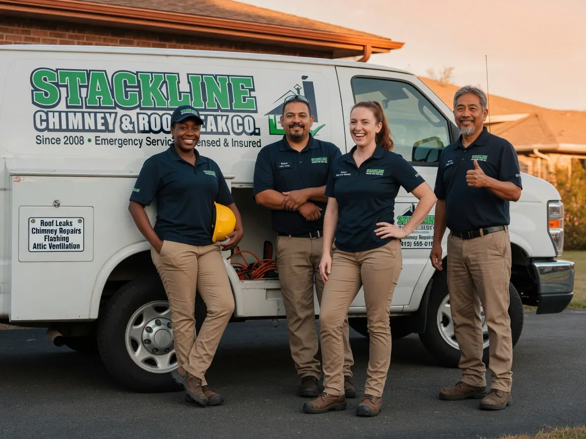 Chimney flashing repair company in Midwest City, OK